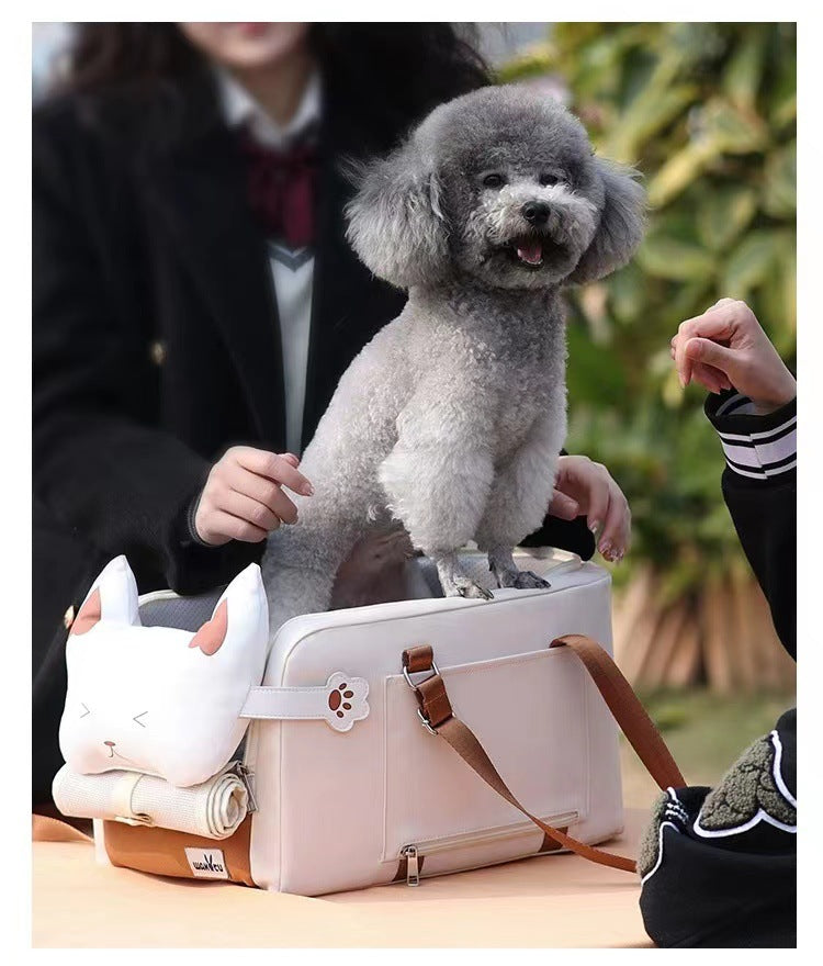 One-Shoulder Portable Outdoor Pet Travel and Bed Case