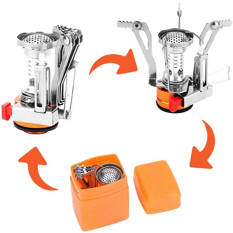 Outdoor Camping Integrated Cookware and Cooking Range Set