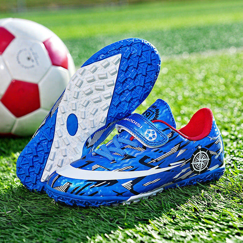 Children’s Velcro Football Shoes with Spikes for Sports Activities
