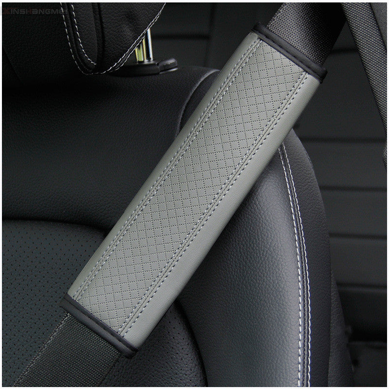 Fiber Leather Car Seat Belt Shoulder Guard Protective Cover