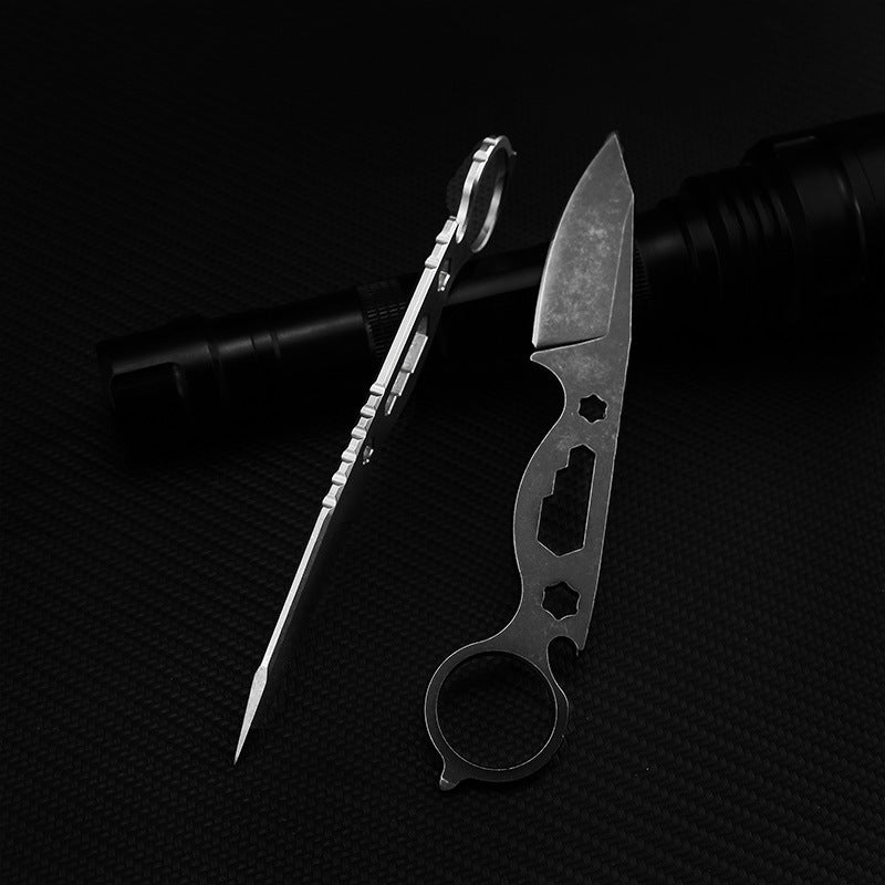 Wilderness Survival Small Straight Knife Pocket Hunting Knife