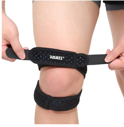 Sports Silicone Patella Belt Breathable Knee Support for Running and Basketball