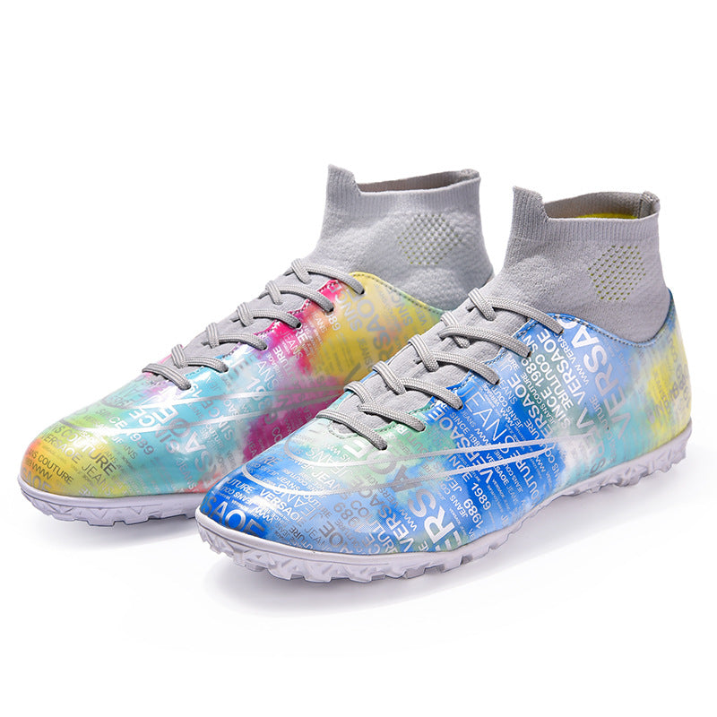 High-Top Soccer Shoes for Boys and Girls with TF Studs