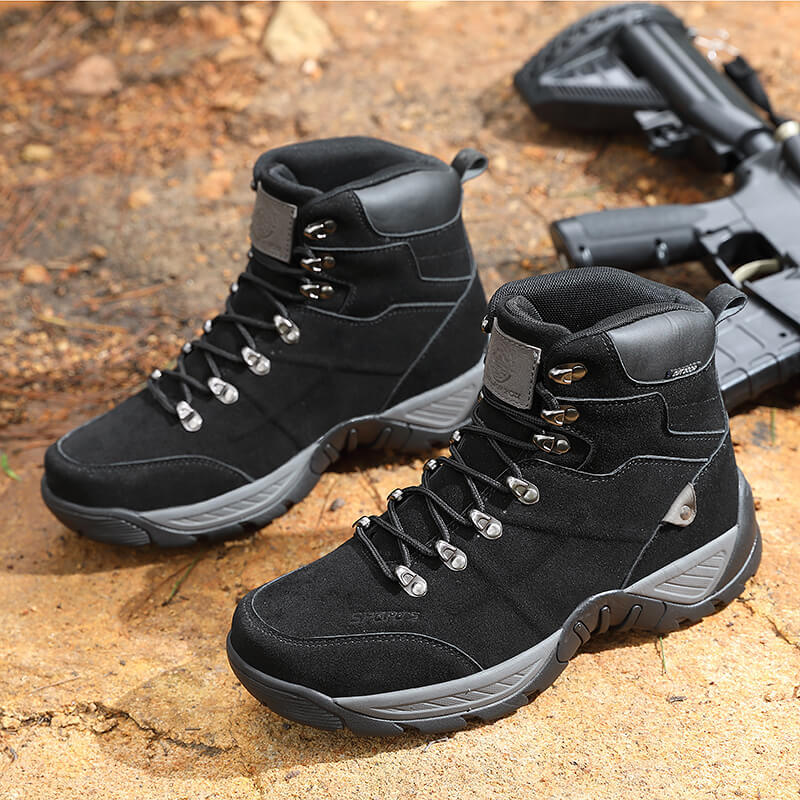 Men's Mid High Top Winter Mountaineering Hiking Boots