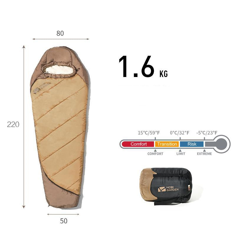 Thickened Mummy Sleeping Bag for Winter Outdoor Camping