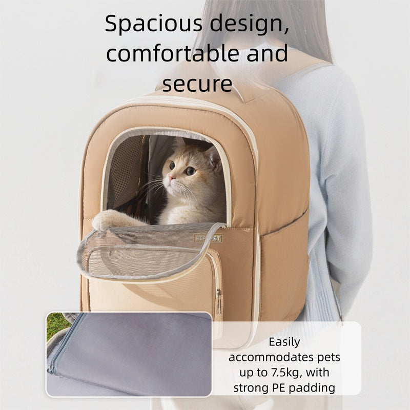Breathable Warm Pet Travel Backpack with Mesh Window