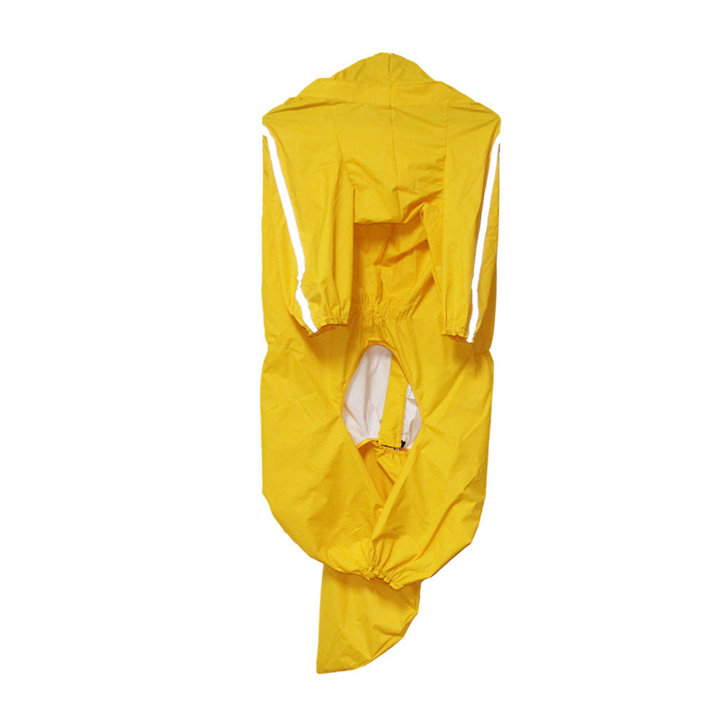 Pet Raincoat with Tail Cover