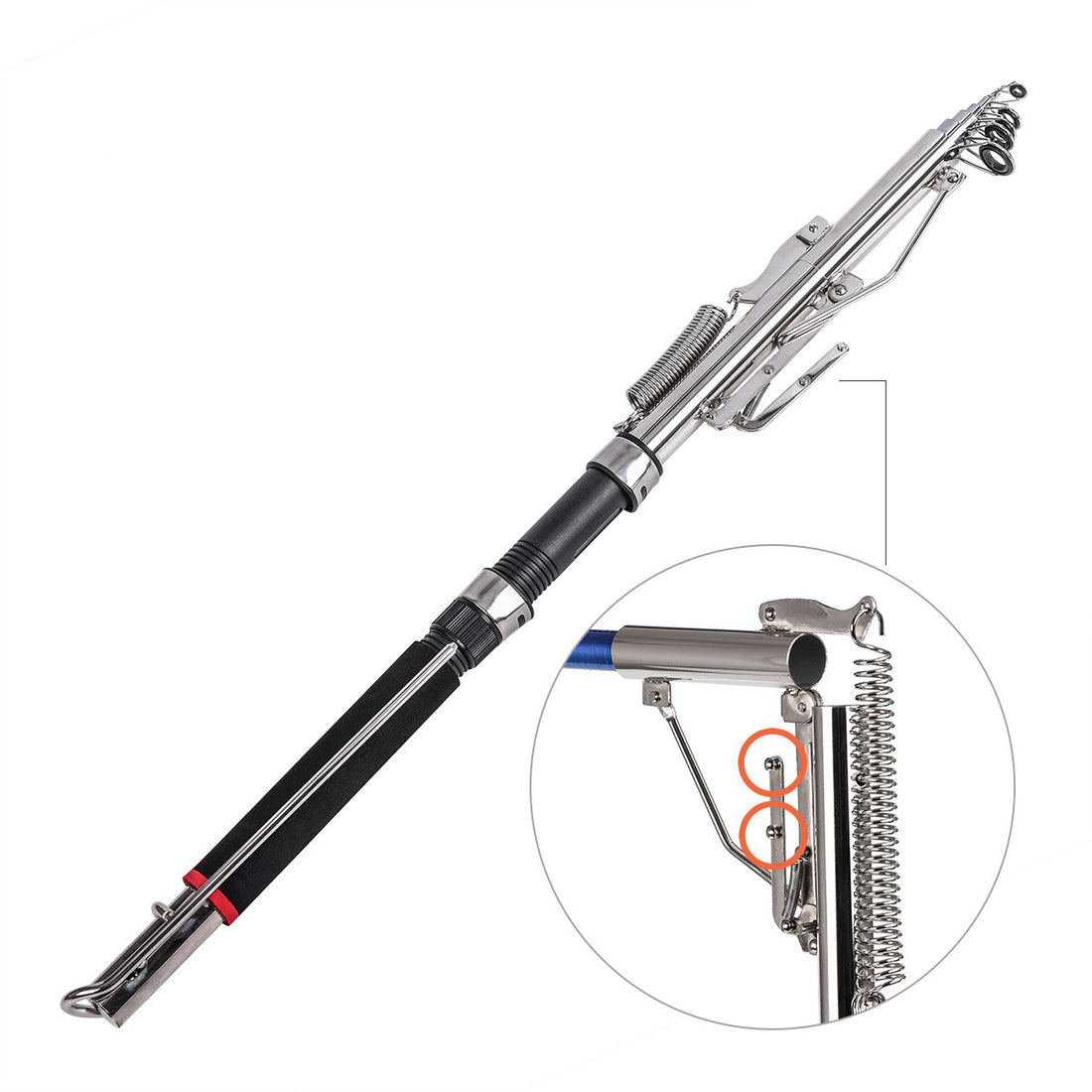 Self-Lifting Throwing Fishing Rod with Complete Fishing Gear