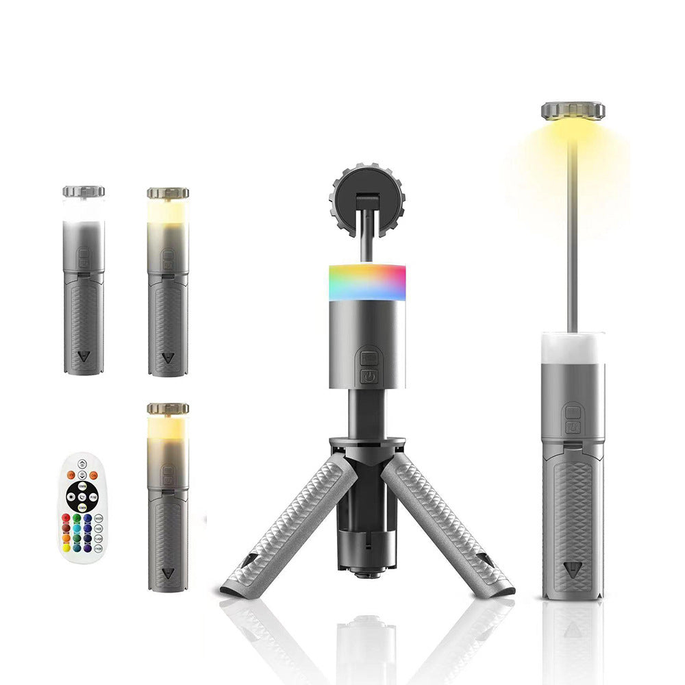 Multi-Functional Portable Camping Lantern Aluminum Alloy Retractable Bracket