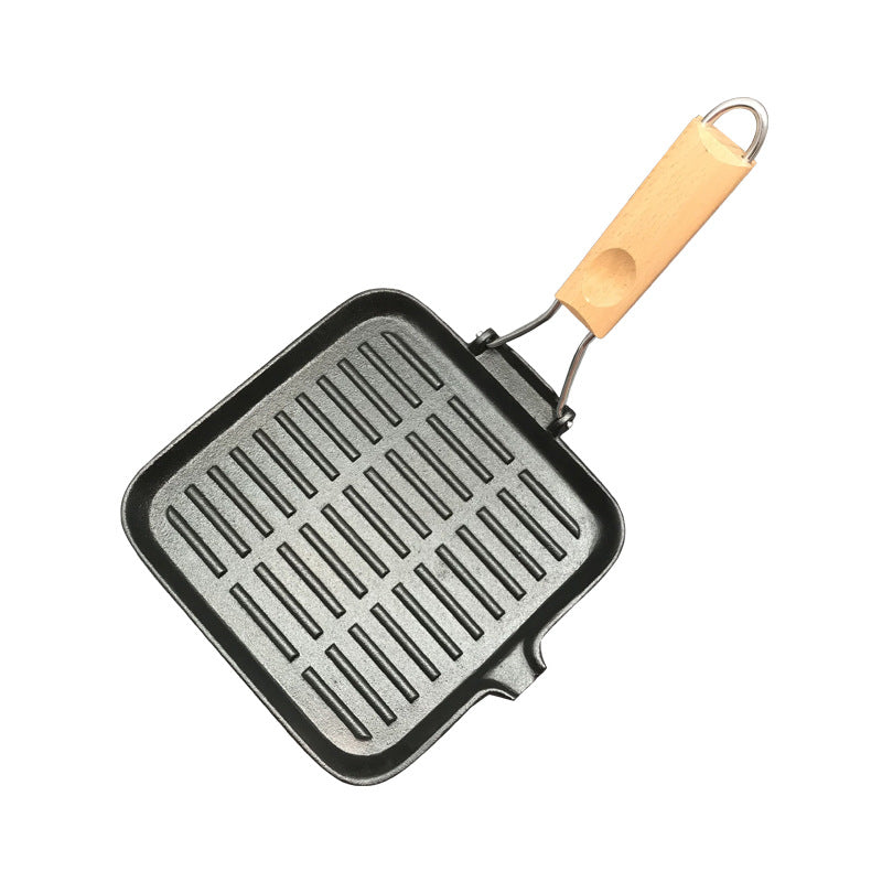 Camping Cast Iron Skillet and Folding Pan Cookware Set