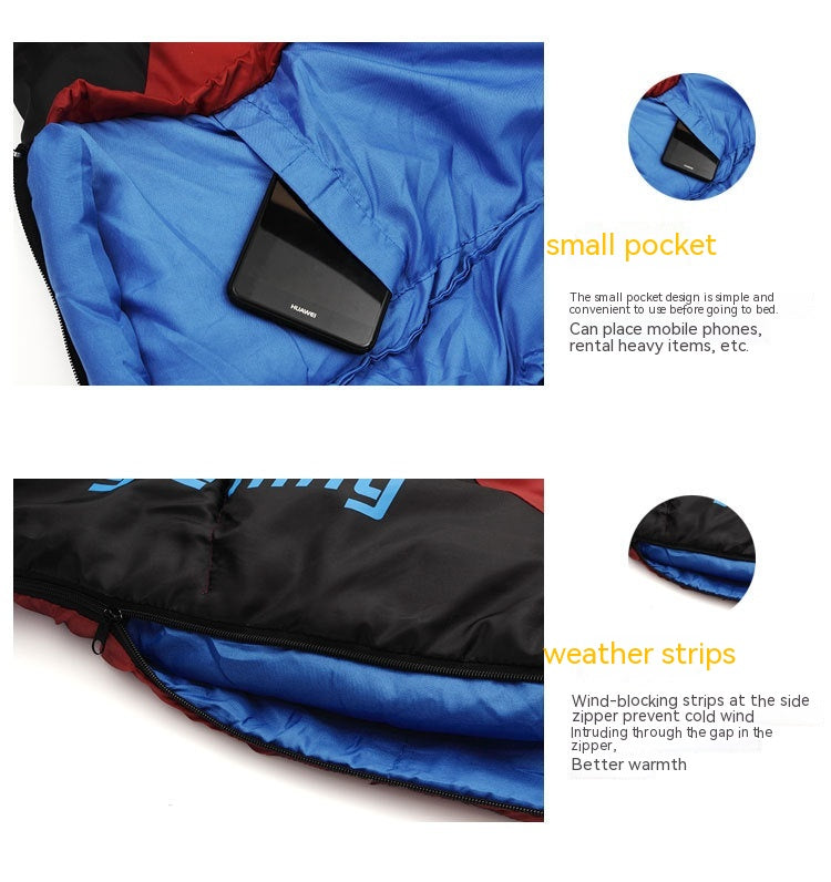Outdoor Mummy Sleeping Bag for Autumn and Winter Camping