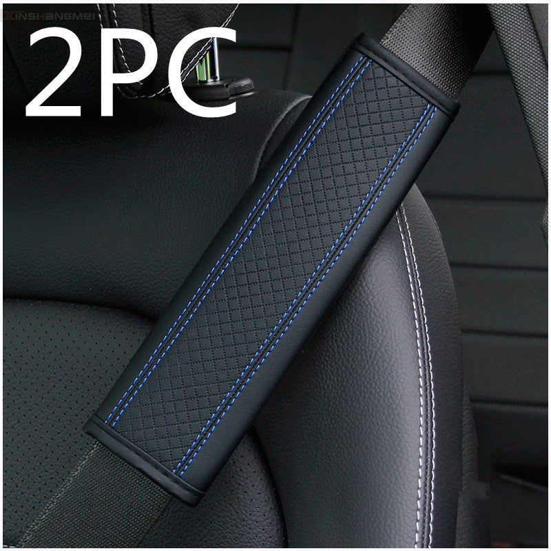 Fiber Leather Car Seat Belt Shoulder Guard Protective Cover