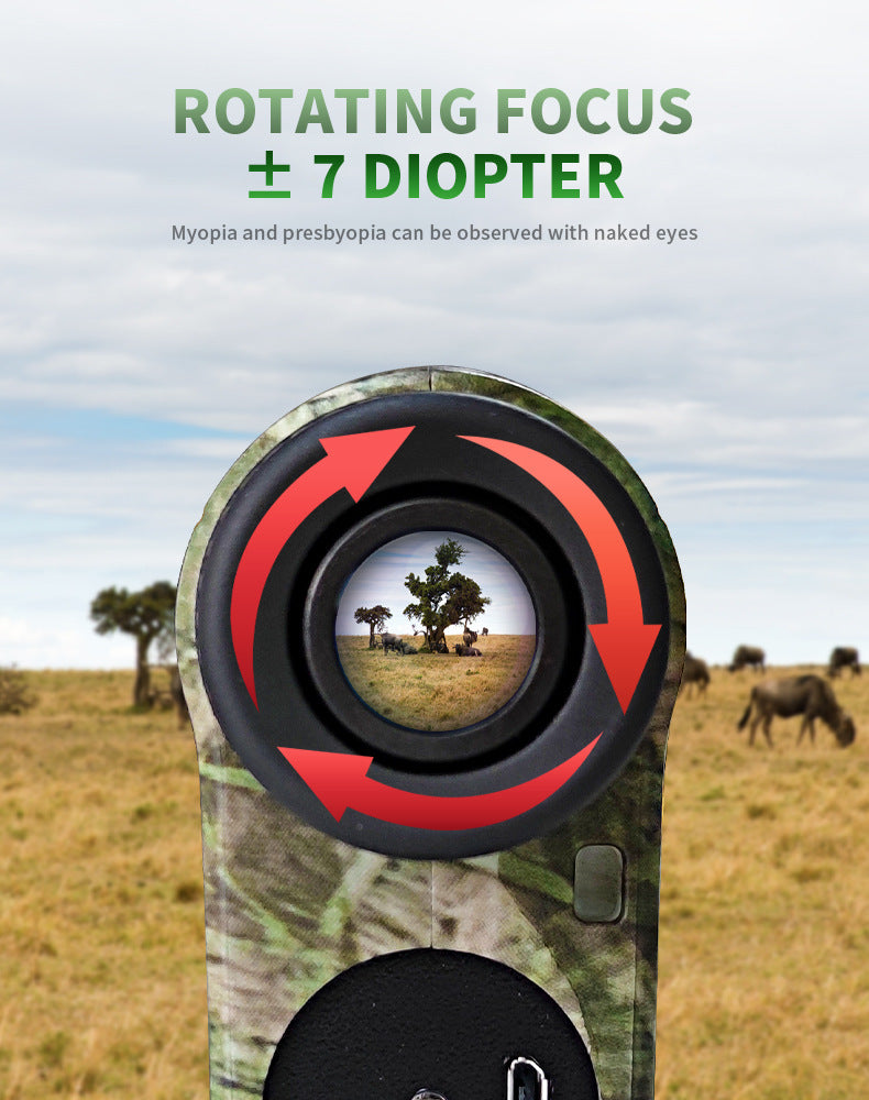 Camouflage Golf Rangefinder Hunting Version with 1000m Range