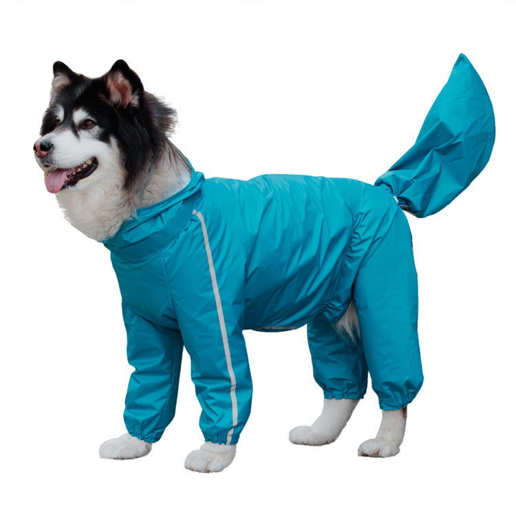 Pet Raincoat with Tail Cover
