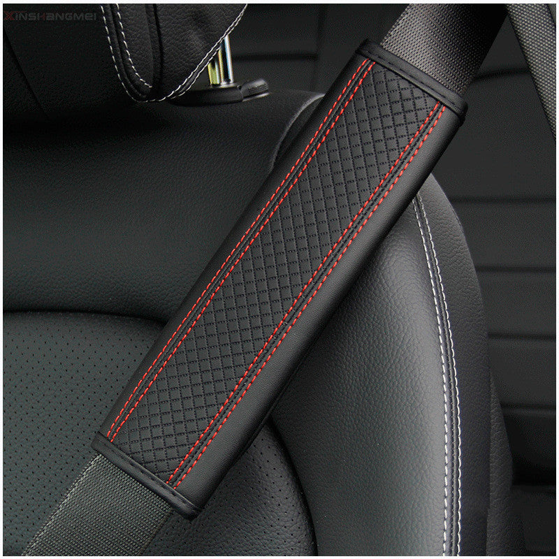 Fiber Leather Car Seat Belt Shoulder Guard Protective Cover