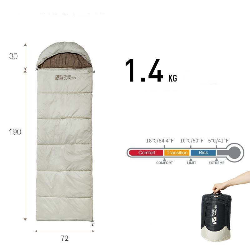 Thickened Mummy Sleeping Bag for Winter Outdoor Camping