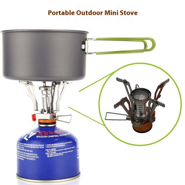 Outdoor Camping Integrated Cookware and Cooking Range Set