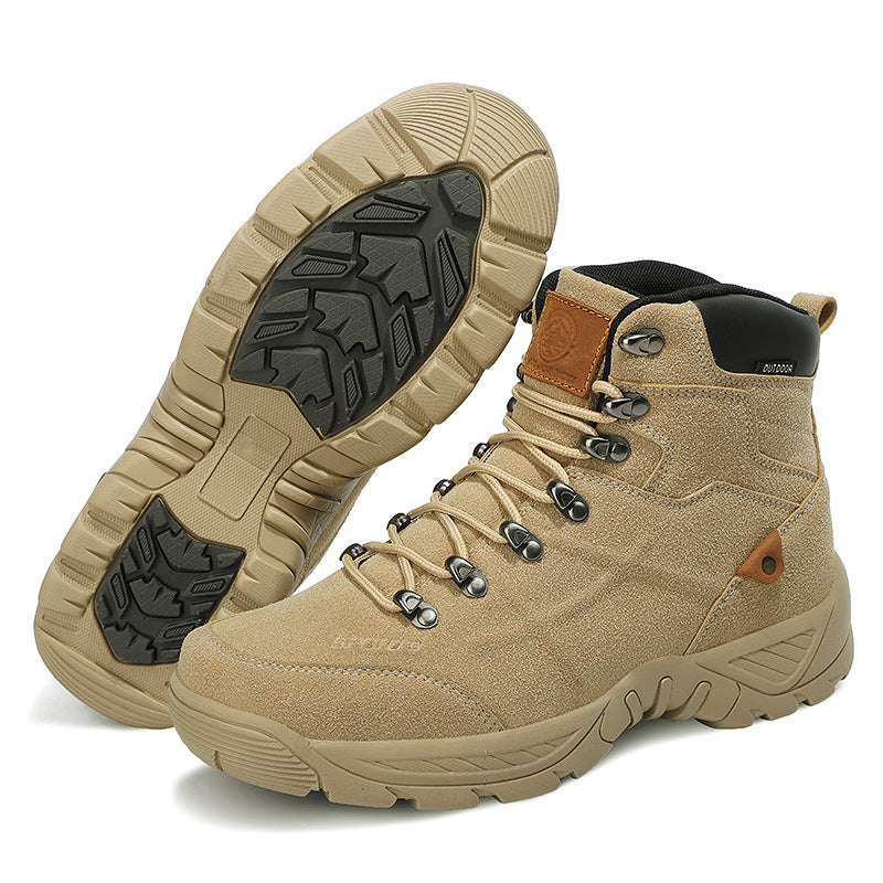 Men's Mid High Top Winter Mountaineering Hiking Boots