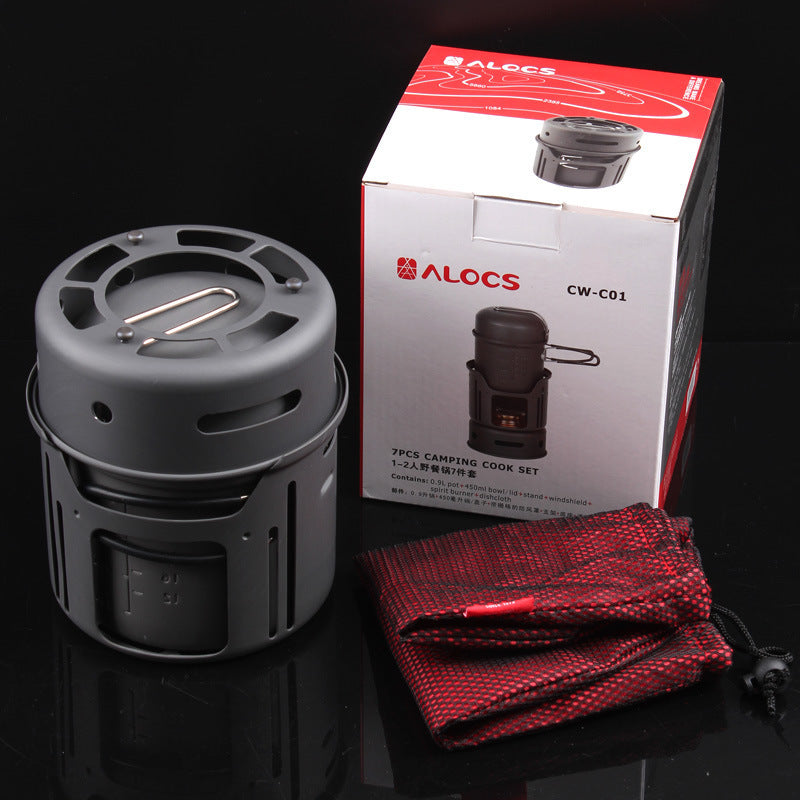 Compact Outdoor Camping Cookware Set for Portable Cooking