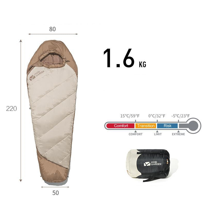 Thickened Mummy Sleeping Bag for Winter Outdoor Camping