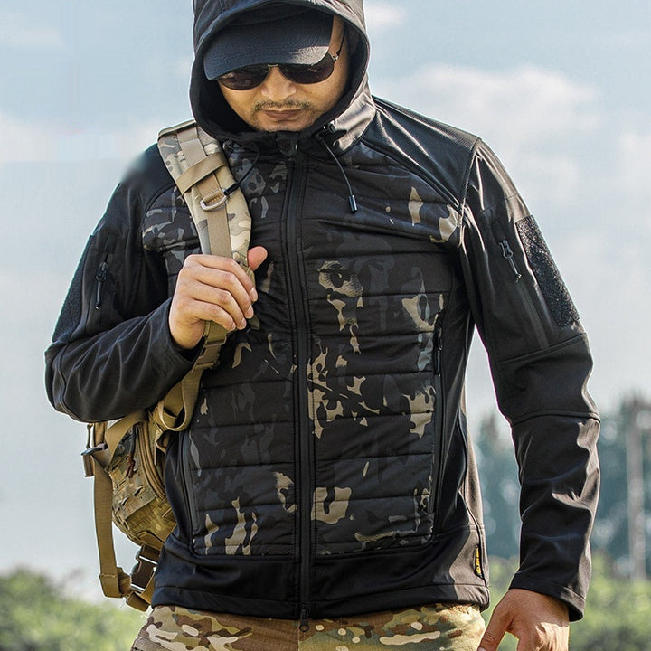 Men's Camouflage Jacket Commuter Cotton-padded Coat