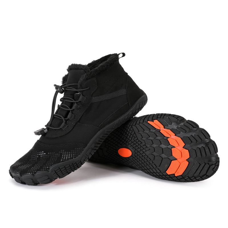 Men's Waterproof Fleece Lined Non-Slip Winter Hiking Shoes