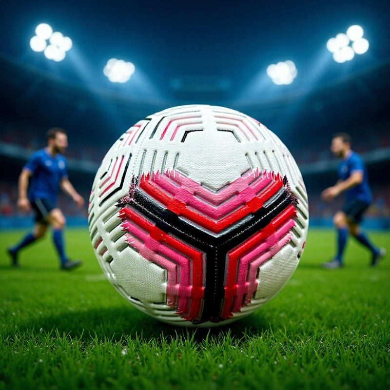 No. 5 Durable PVC Soccer Ball with Machine-Seamed Competition Design