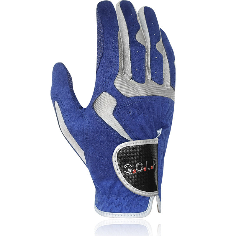 Breathable Microfiber Golf Gloves with Non-Slip Grip Particles