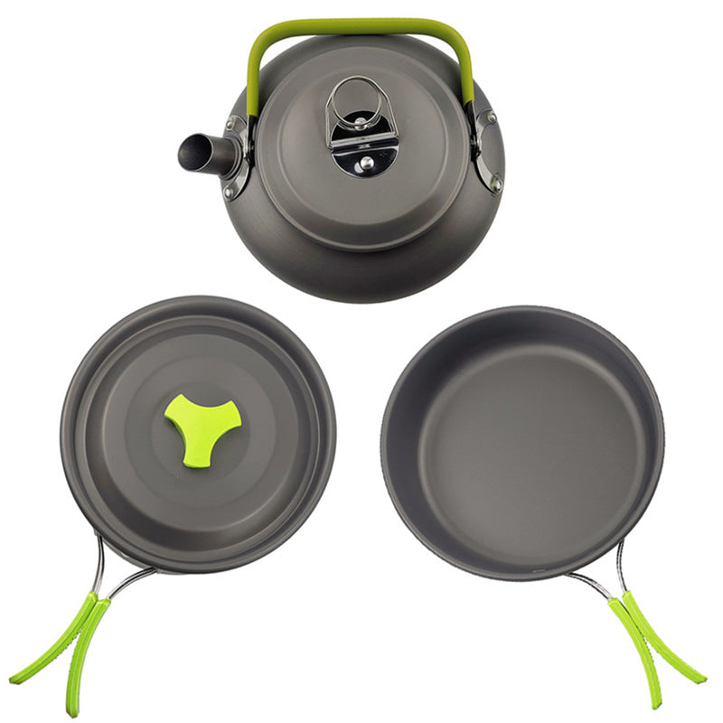 Camping Cookware Combo Set with Folding Mini Pot