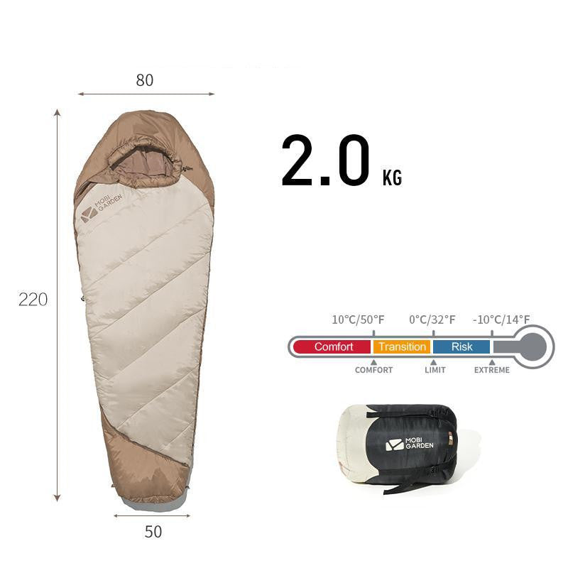 Thickened Mummy Sleeping Bag for Winter Outdoor Camping